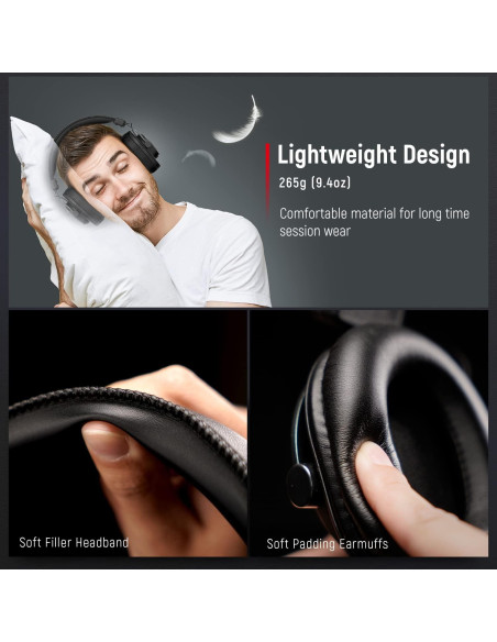 Auriculares para Juegos FIFINE H6+H8 con Micrófono y RGB