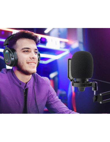 Filtro Pop LEFXMOPHY para micrófono FIFINE A6 A6T A8 - Espuma Lavable