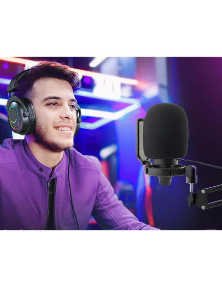 Filtro Pop LEFXMOPHY para micrófono FIFINE A6 A6T A8 - Espuma Lavable