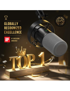 Micrófono Dinámico FIFINE K688 con Cable XLR para Podcast 2