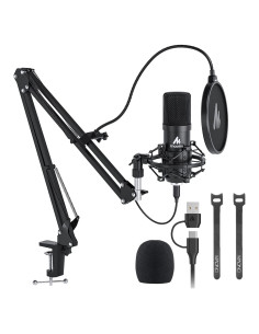 Micrófono USB MAONO AU-A04 Cardioide 192kHz/24bit para PC