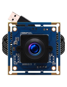 Cámara USB ELP 8MP Gran Angular Ojo de Pez 180 4K