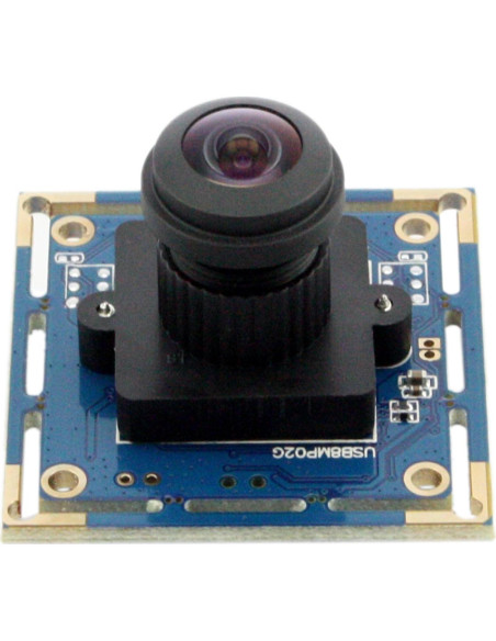 Cámara USB ELP 8MP Gran Angular Ojo de Pez 180 4K