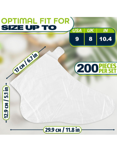 200 Bolsas de Cera de Parafina KETAR para Hidratación de Pies