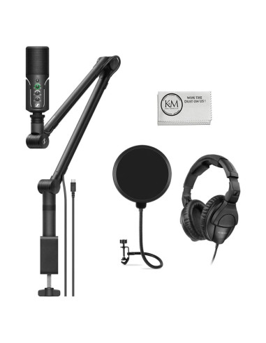 Conjunto Micrófono USB Sennheiser Profile + Brazo + Auriculares