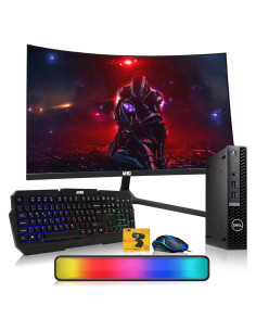 Dell Optiplex Tiny PC Core i5 16GB RAM 512GB SSD Monitor 27"