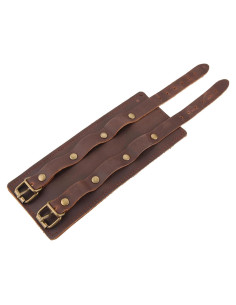 Brazalete de cuero HZMAN para hombres con bolsillo oculto