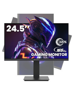 Monitor de Juegos CRUA 24.5" FHD 165Hz Ajustable FreeSync