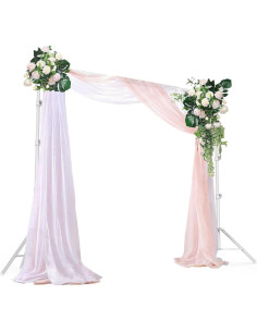 Soporte de Fondo Ajustable LimoStudio 3.05x3.05m Blanco 2