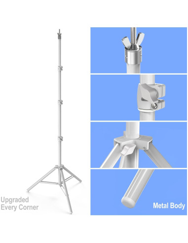 Soporte de Fondo Ajustable LimoStudio 3.05x3.05m Blanco