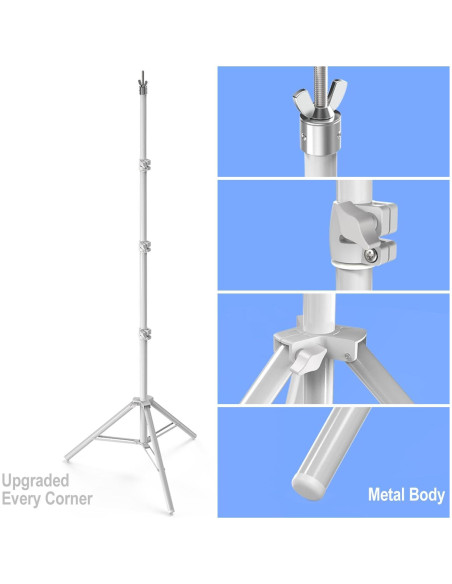 Soporte de Fondo Ajustable LimoStudio 3.05x3.05m Blanco