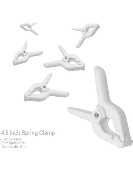 Soporte de Fondo Ajustable LimoStudio 3.05x3.05m Blanco