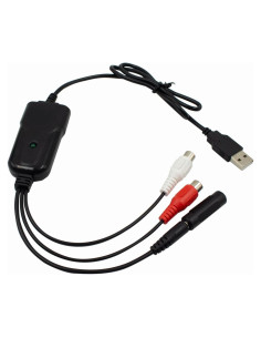 Tarjeta de Captura de Audio USB Wiistar K005 96kHz RCA/3.5mm