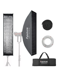 Softbox Rectangular Aputure 30x120 cm con Rejilla para Luz LED