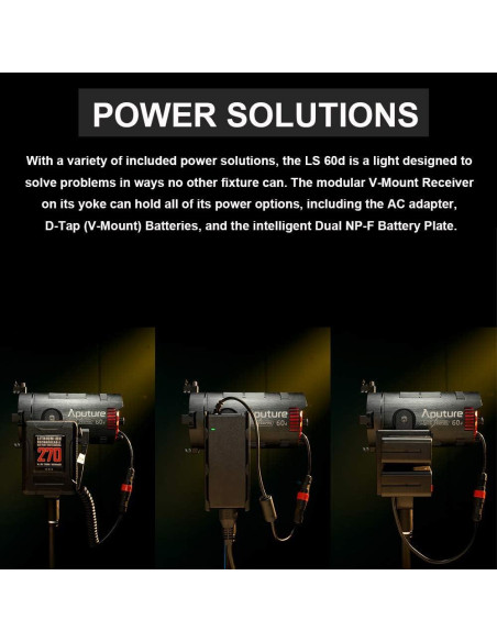Aputure LS 60D Luz LED de Video 60W CRI 95+ Efectos Integrados