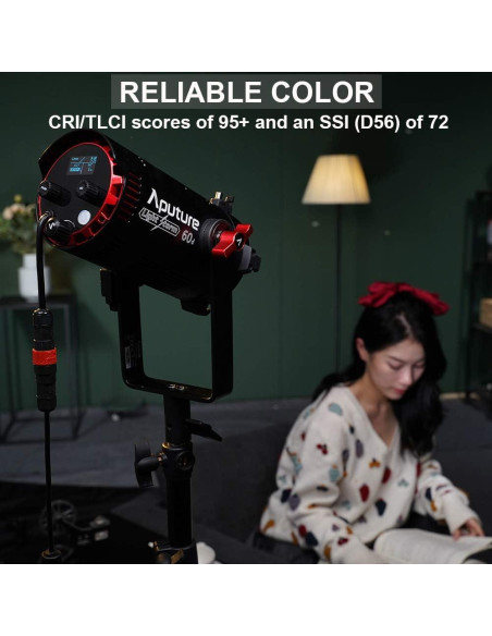 Aputure LS 60D Luz LED de Video 60W CRI 95+ Efectos Integrados