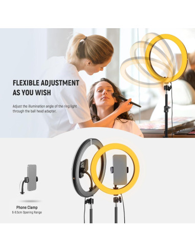 Luz de Anillo LED NEEWER 30cm 24W Bi Color 2900-7000K