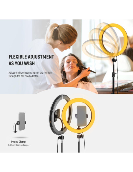 Luz de Anillo LED NEEWER 30cm 24W Bi Color 2900-7000K