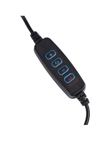 Luz de Anillo LED 20.32 cm Vivitar con Soporte y USB Blanca