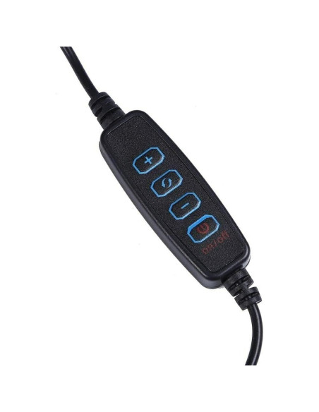 Luz de Anillo LED 20.32 cm Vivitar con Soporte y USB Blanca