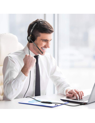 Auriculares USB Arama A800USB con micrófono cancelador de ruido