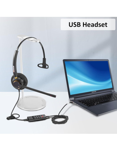 Auriculares USB Arama A800USB con micrófono cancelador de ruido