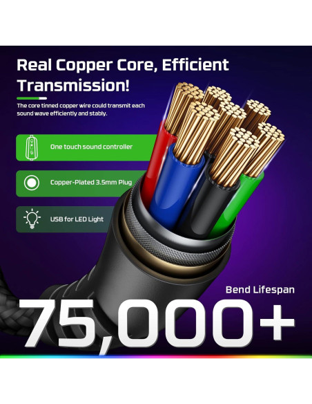 Auriculares Gaming Fachixy FC-200 con Micrófono y RGB