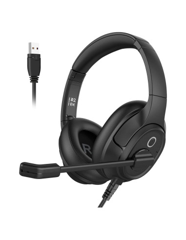 Auriculares EKSA H2 con micrófono USB y cancelación de ruido
