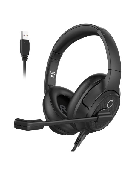 Auriculares EKSA H2 con micrófono USB y cancelación de ruido