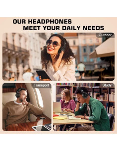 Auriculares Inalámbricos PRTUKYT 6S Bluetooth 5.0 Hi-Fi Negro 2