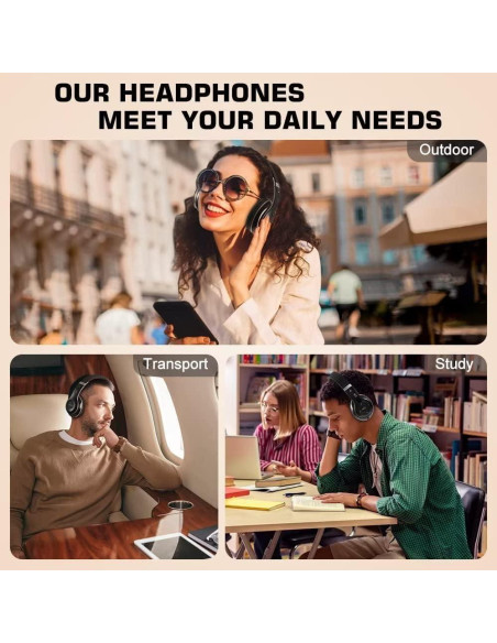 Auriculares Inalámbricos PRTUKYT 6S Bluetooth 5.0 Hi-Fi Negro