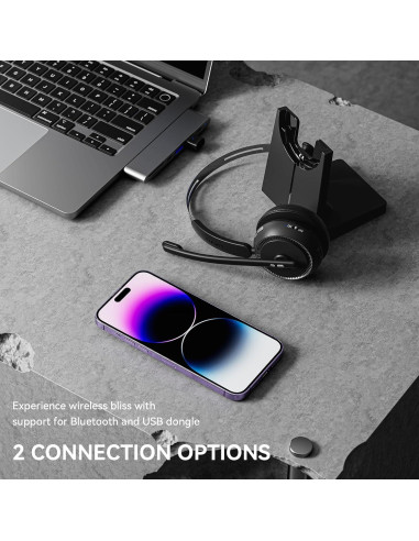 Auricular Inalámbrico LEVN CT001 Bluetooth 5.2 con Cancelación de Ruido