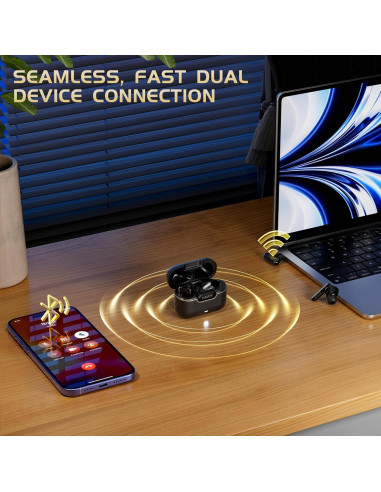 Auriculares Gaming IAMJOY P107 Inalámbricos 20ms Latencia