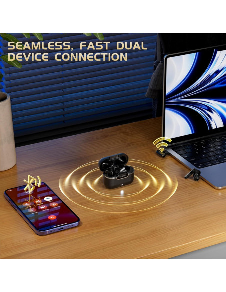 Auriculares Gaming IAMJOY P107 Inalámbricos 20ms Latencia