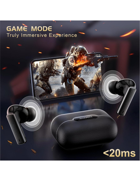 Auriculares Gaming IAMJOY P107 Inalámbricos 20ms Latencia