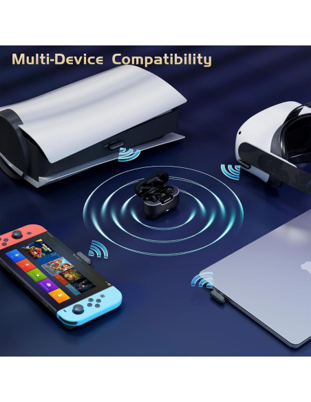 Auriculares Gaming IAMJOY P107 Inalámbricos 20ms Latencia