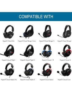 Almohadillas de Gel Refrigerante GVOEARS para HyperX Cloud 2