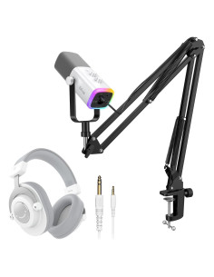 Kit de Grabación FIFINE AM8T+H8 con Micrófono XLR/USB y Auriculares