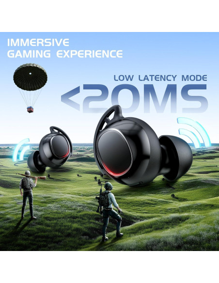 Auriculares Gaming IAMJOY DG-1 Inalámbricos 20ms Latencia 90H