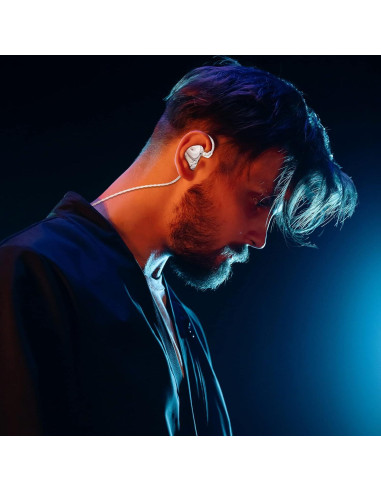 Auriculares In-Ear BASN MMCX HiFi con Bajo Potente - Blanco