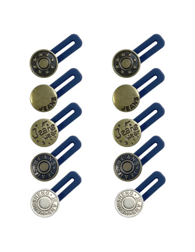 10 Piezas Extensores de Botón para Pantalones y Camisas Yuntop