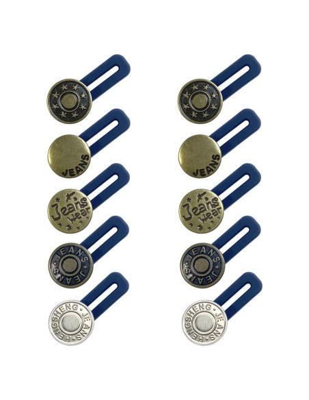 10 Piezas Extensores de Botón para Pantalones y Camisas Yuntop