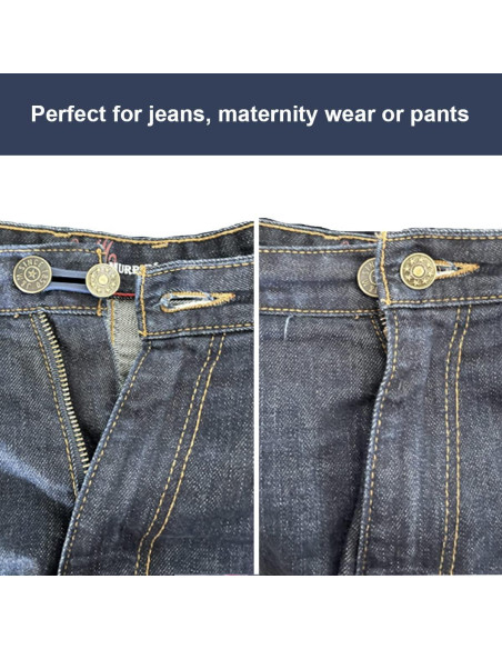 10 Piezas Extensores de Botón para Pantalones y Camisas Yuntop