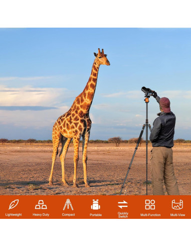 Trípode de Alta Resistencia JOILCAN 85" para Cámara y Teléfono