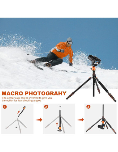 Trípode de Alta Resistencia JOILCAN 85" para Cámara y Teléfono