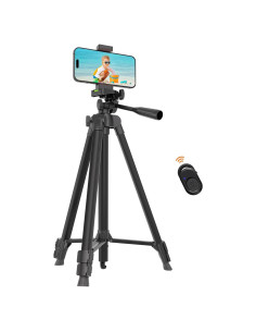 Trípode Ligero Luswemi 135 cm para Teléfono y Cámara