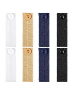 Extensores de Cintura Elásticos 8 Pcs Salbsever para Pantalones