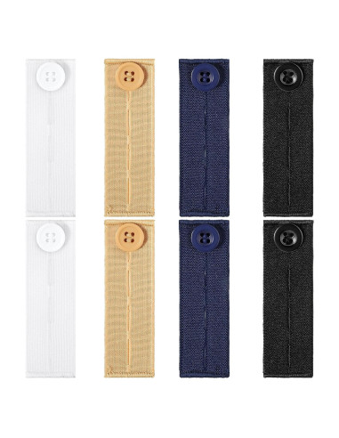 Extensores de Cintura Elásticos 8 Pcs Salbsever para Pantalones