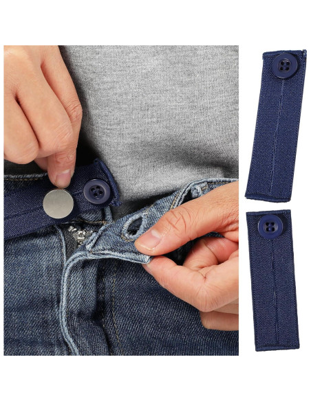 Extensores de Cintura Elásticos 8 Pcs Salbsever para Pantalones