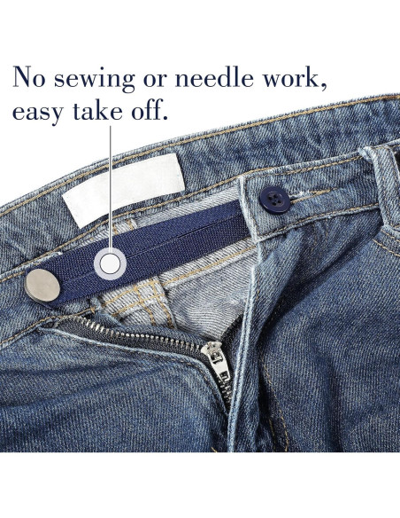 Extensores de Cintura Elásticos 8 Pcs Salbsever para Pantalones